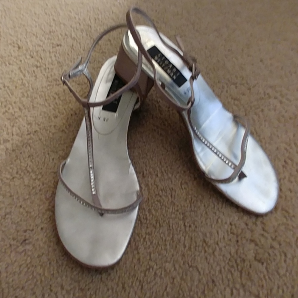 Stuart Weitzman blingy narrow sandals